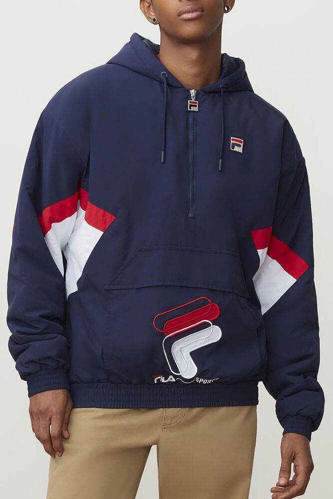 Fila Bunda Panske Resso 1/4 Zip Námornícka Modrá - EPLXS4862